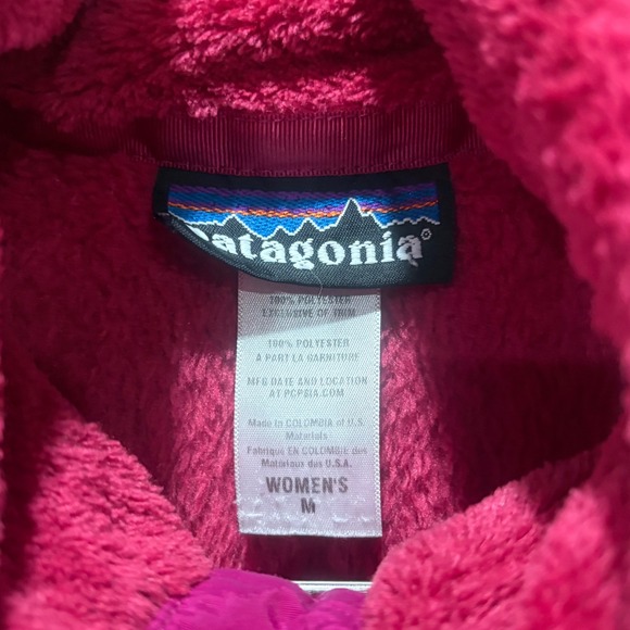 Patagonia Magenta Quarter Snap-T Fleece Pullover Size Medium - Picture 4 of 5